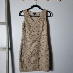 TALBOTS TAN TANK DRESS SIZE 6 PETITE